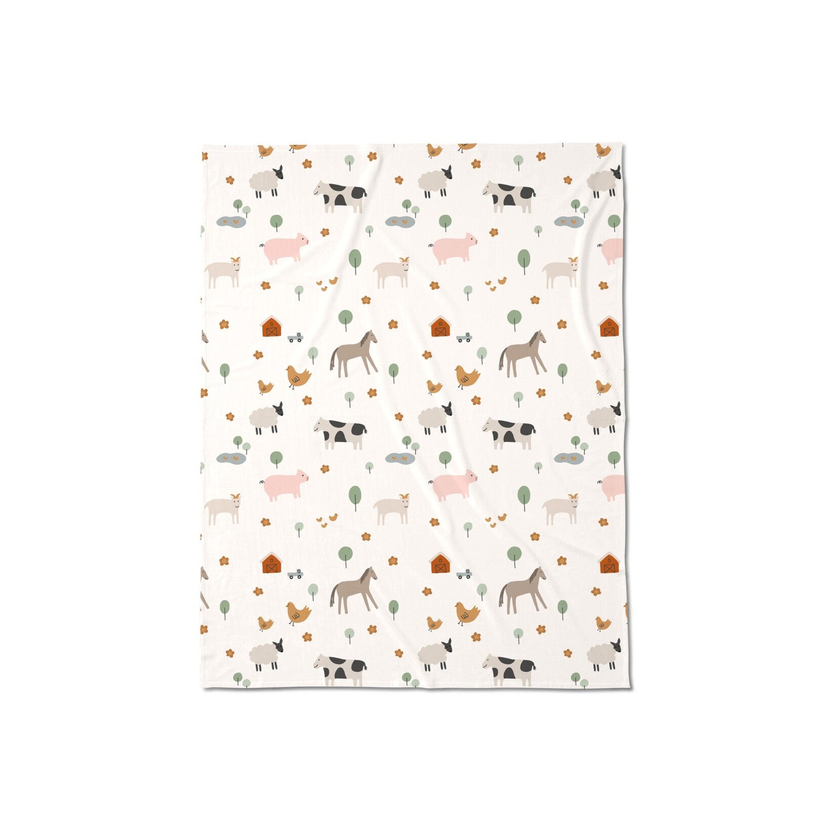 geometry farm animals butter blanket