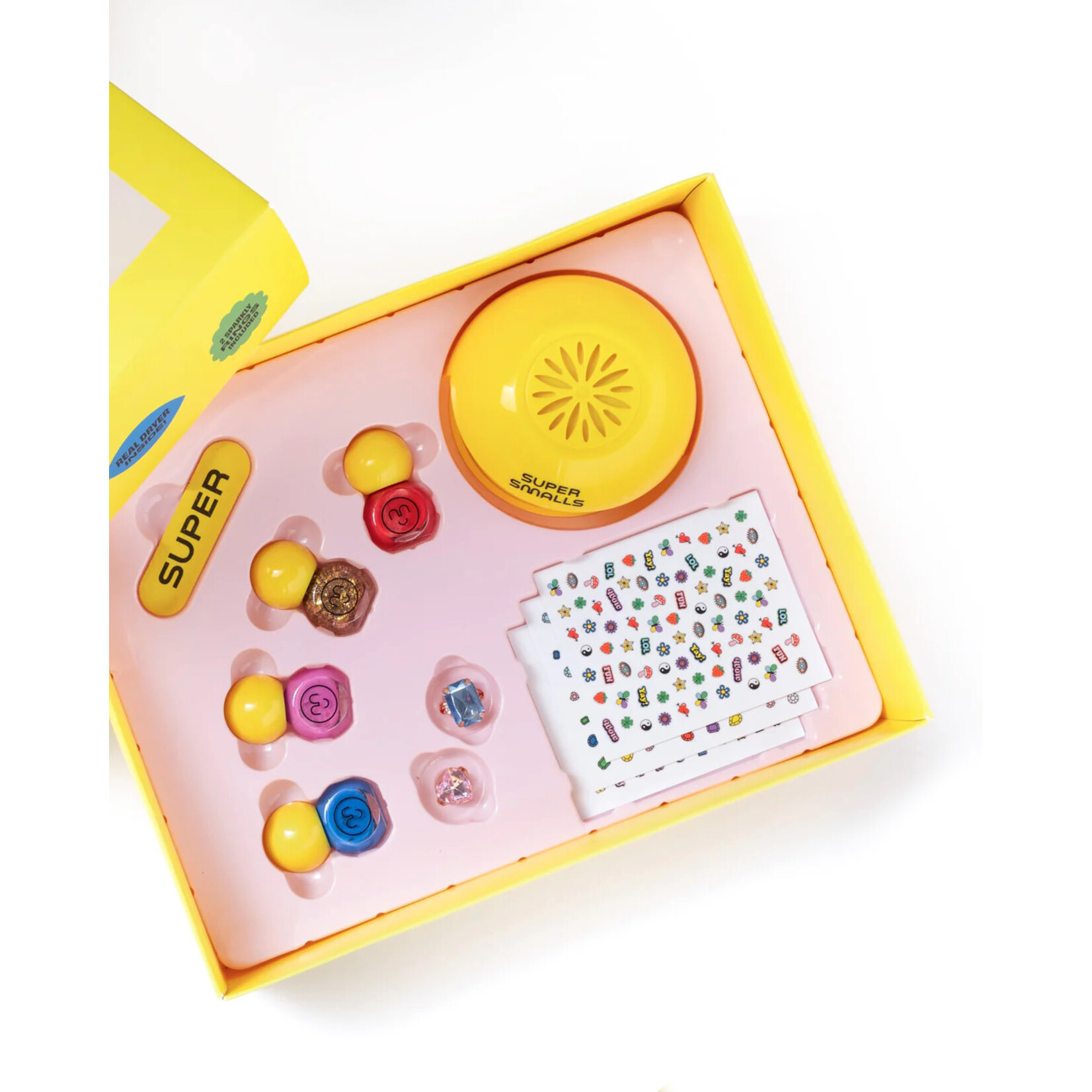 super smalls kids nail kit with dryer & polish