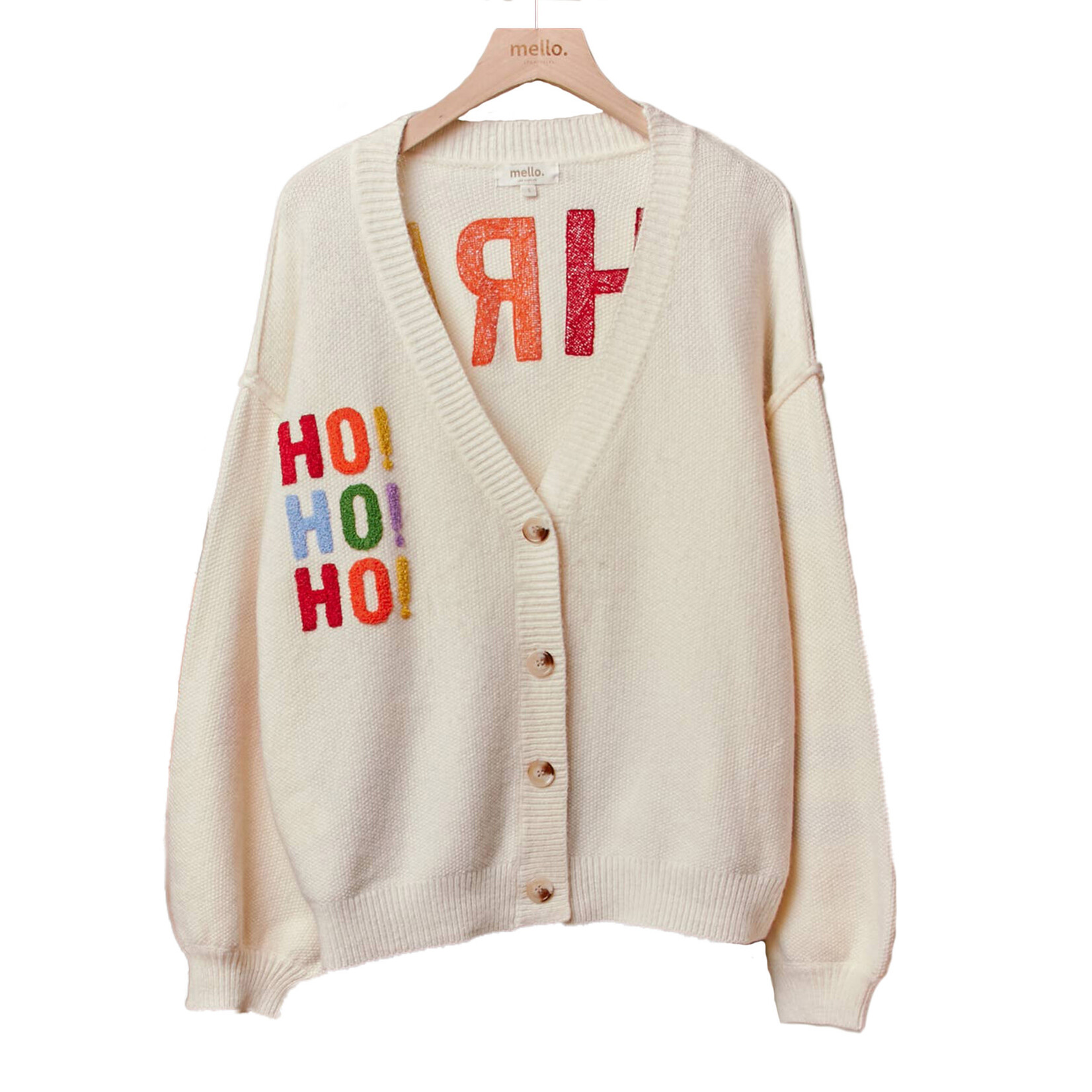 mello. cream CHRISTMAS cardigan