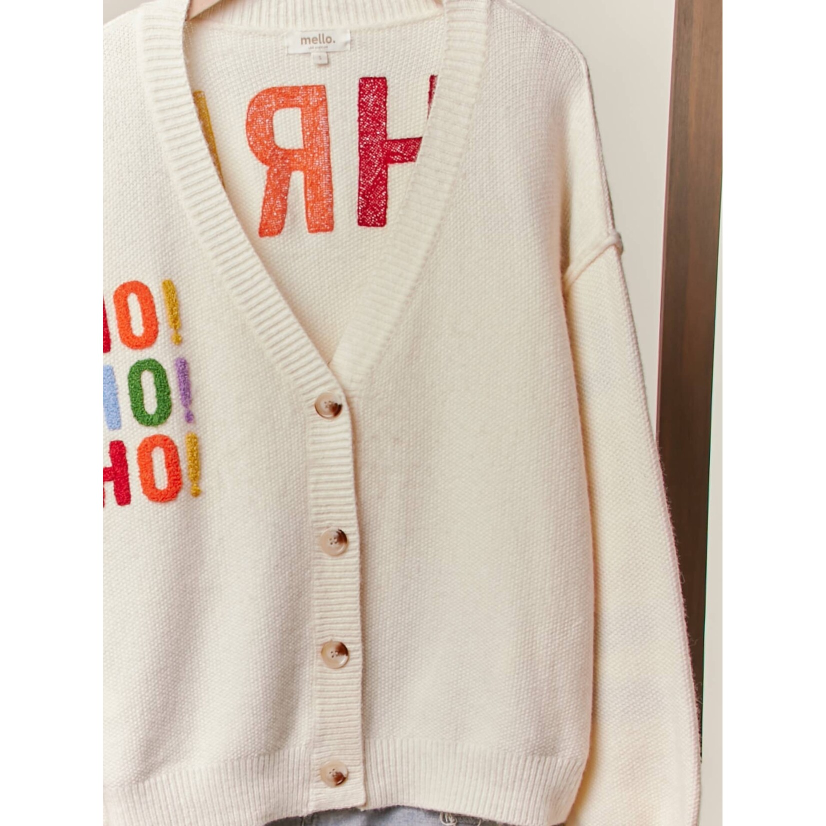 mello. cream CHRISTMAS cardigan
