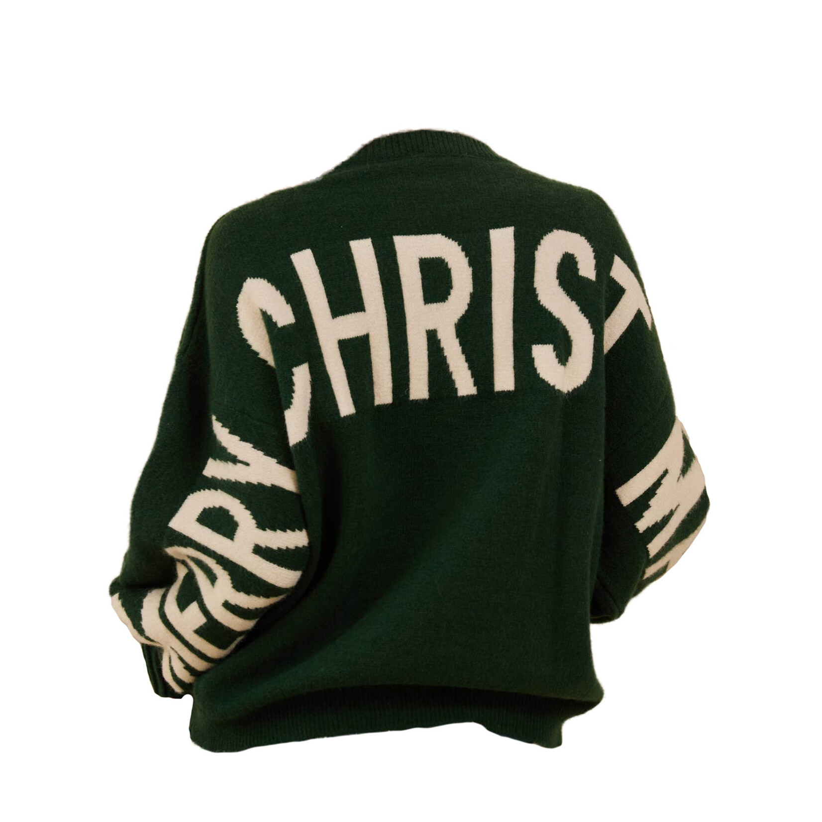 mello. green MERRY CHRISTMAS sweater