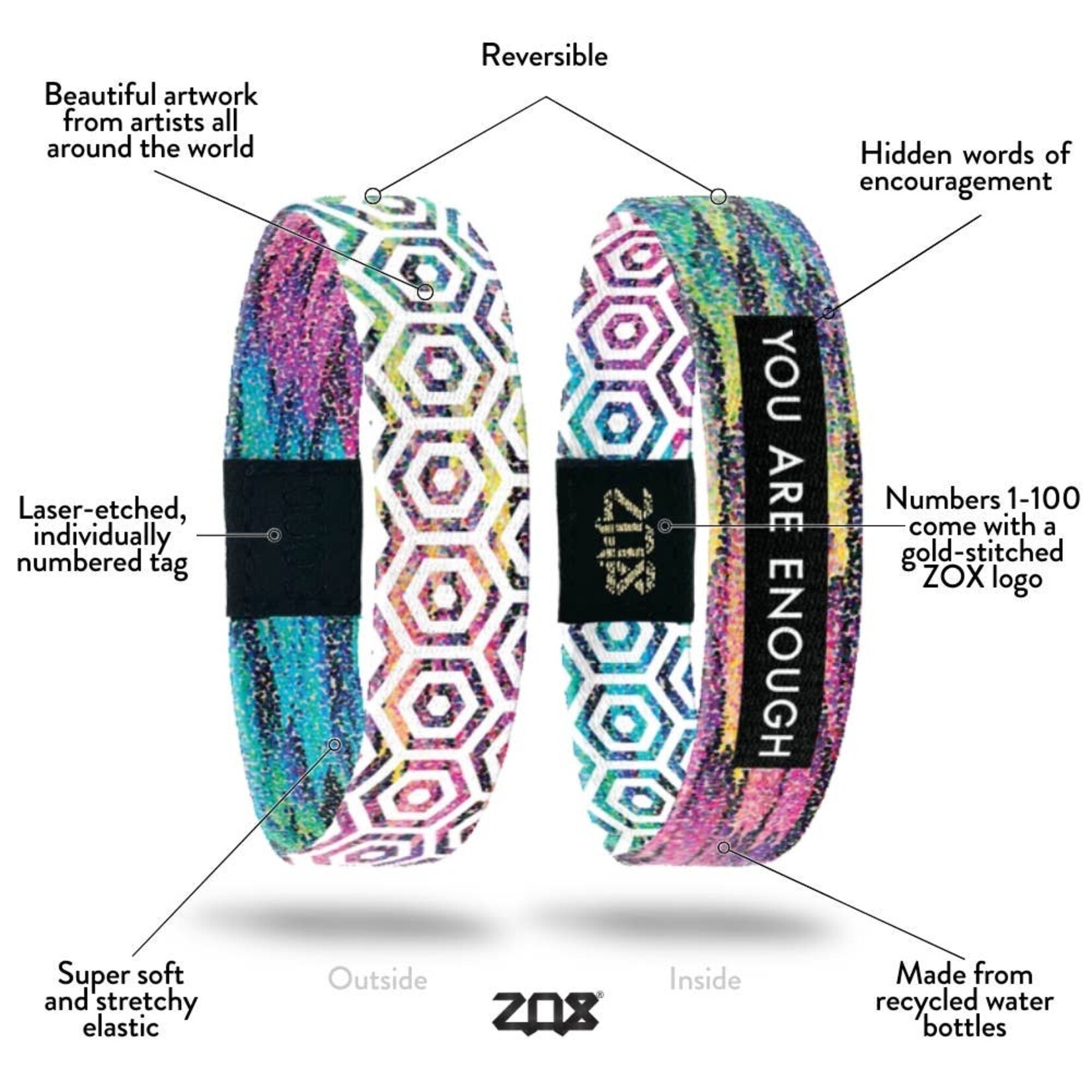 zox YOU ARE ENOUGH  interactive bracelet
