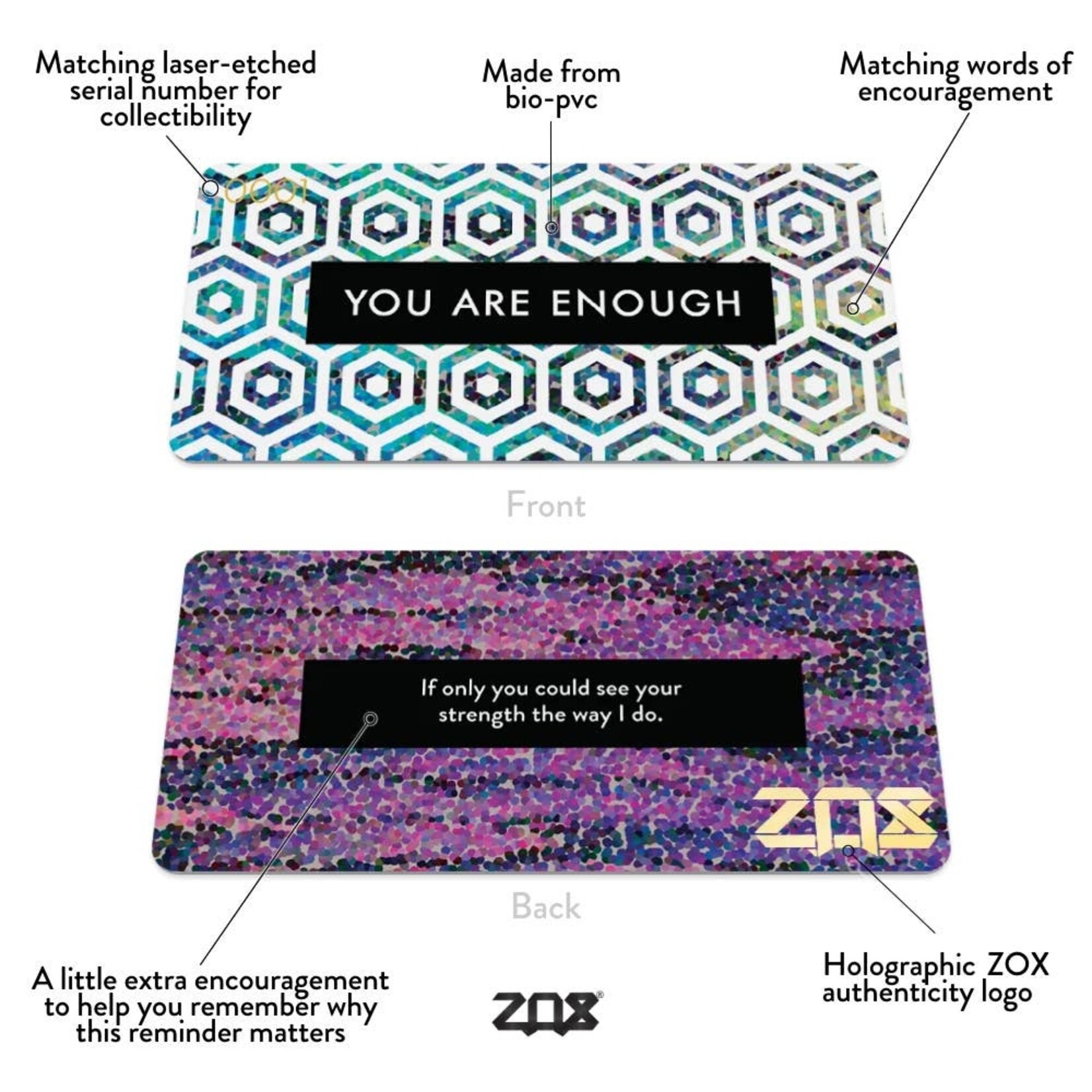 zox YOU ARE ENOUGH  interactive bracelet