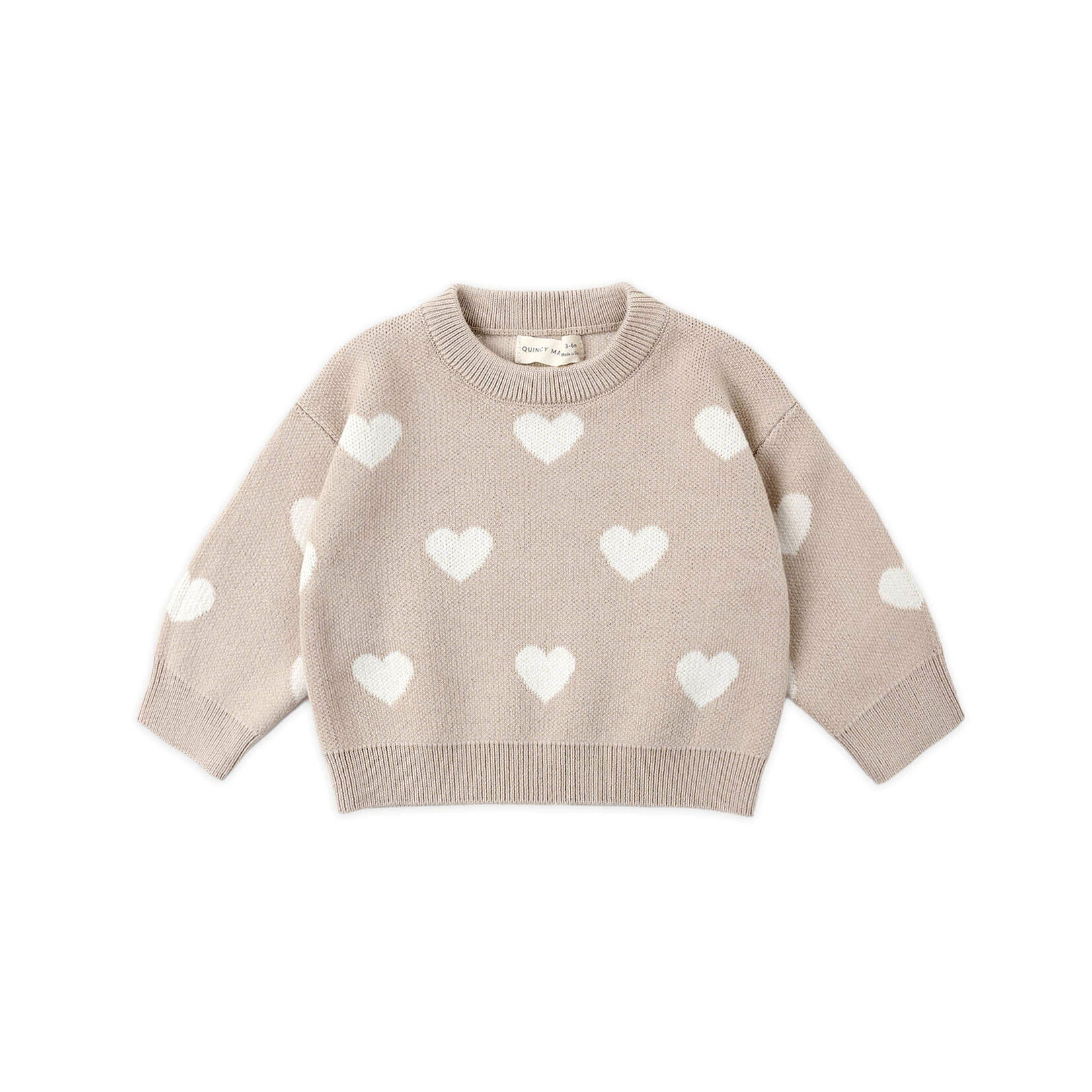 quincy mae knit heart sweater