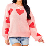 mello. heart sweater