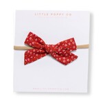 little poppy co red floral headband