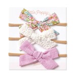 little poppy co purple floral headband set