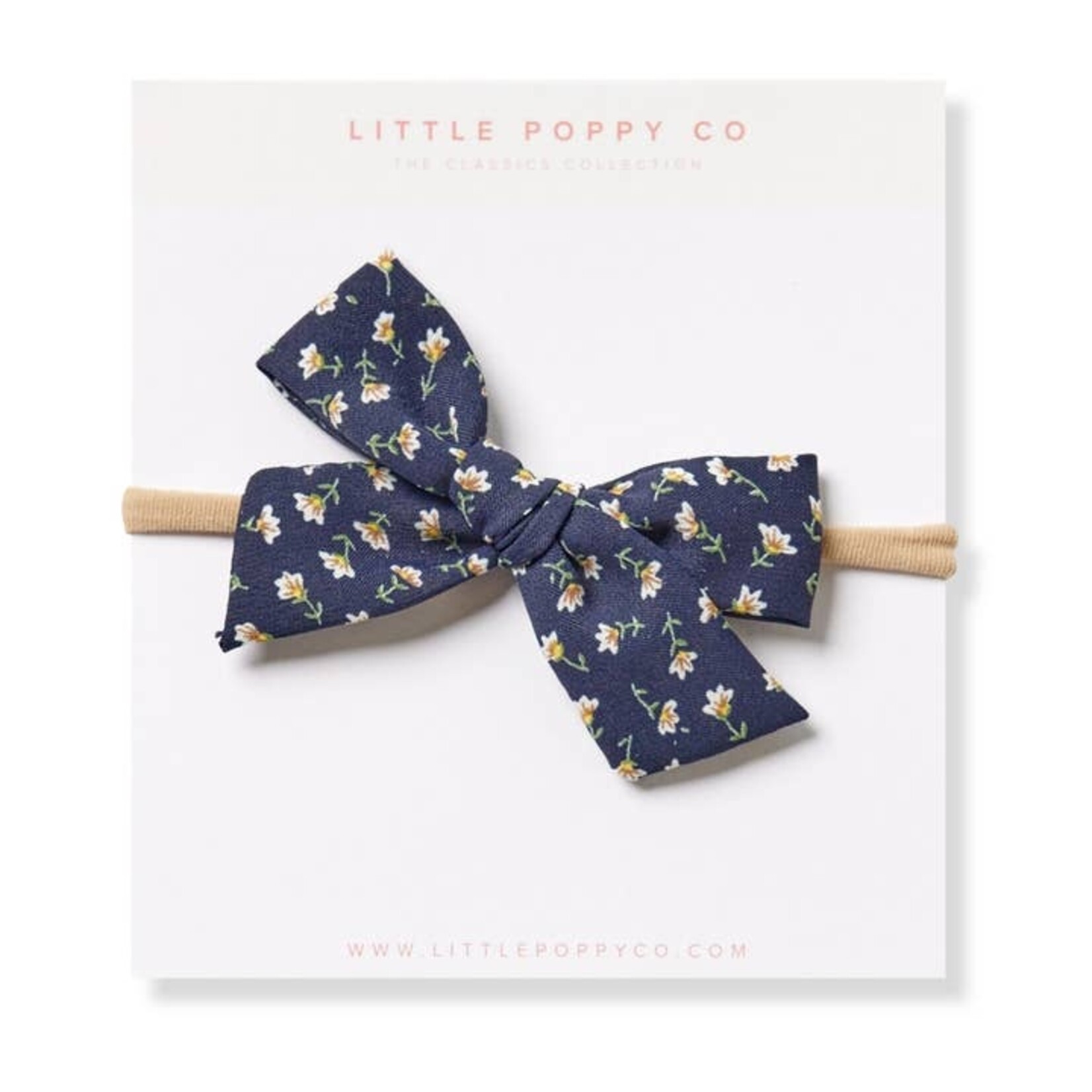 little poppy co navy daisy headband