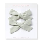 little poppy co sage bow set