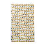 geometry tulip flowers GEOMETRY tea towel