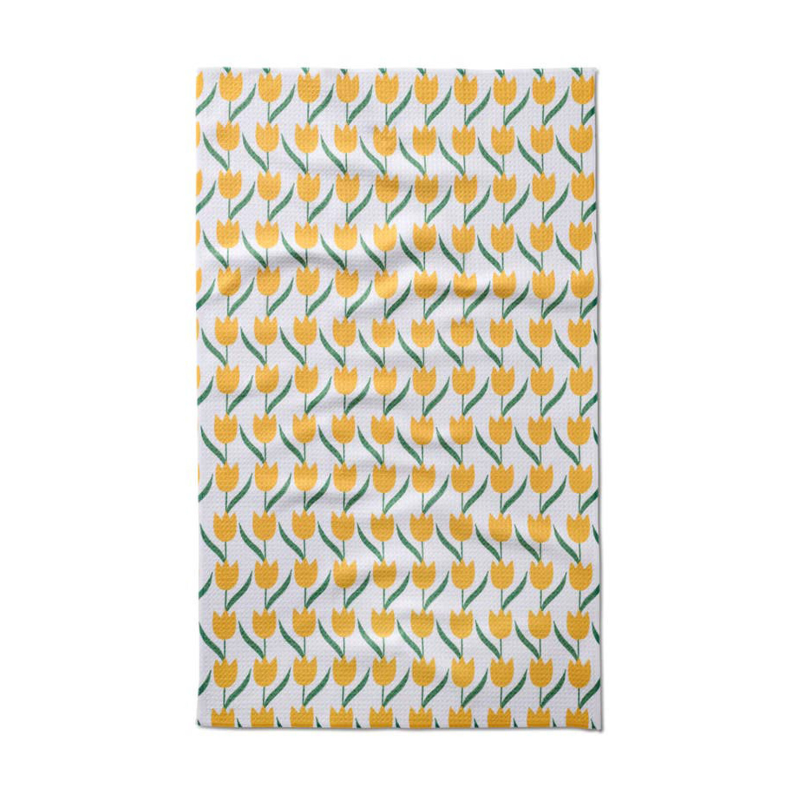 geometry tulip flowers GEOMETRY tea towel