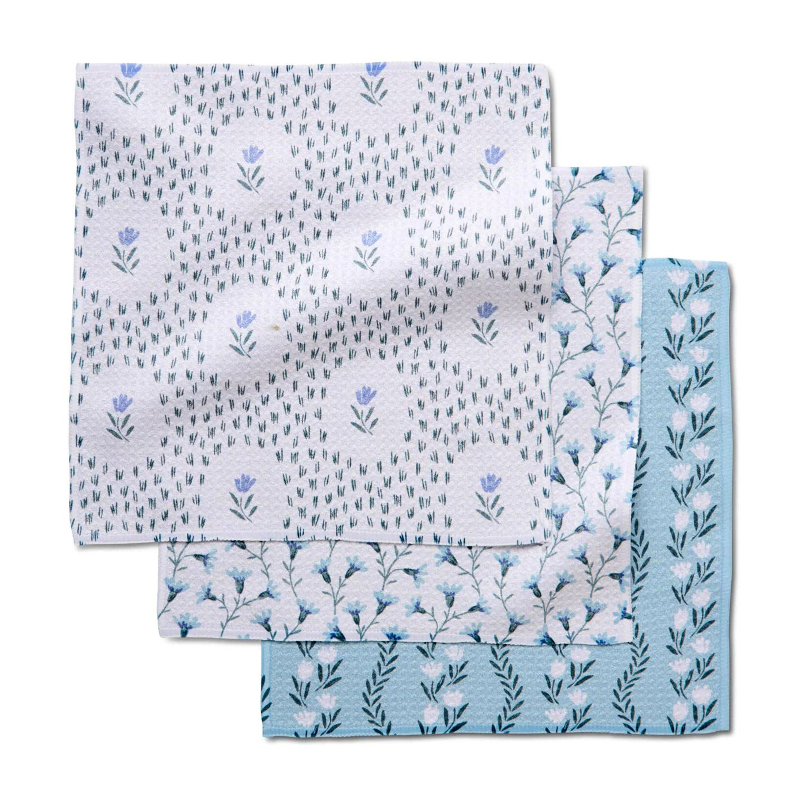 geometry trailing farmhouse florals GEOMETRY dishcloth