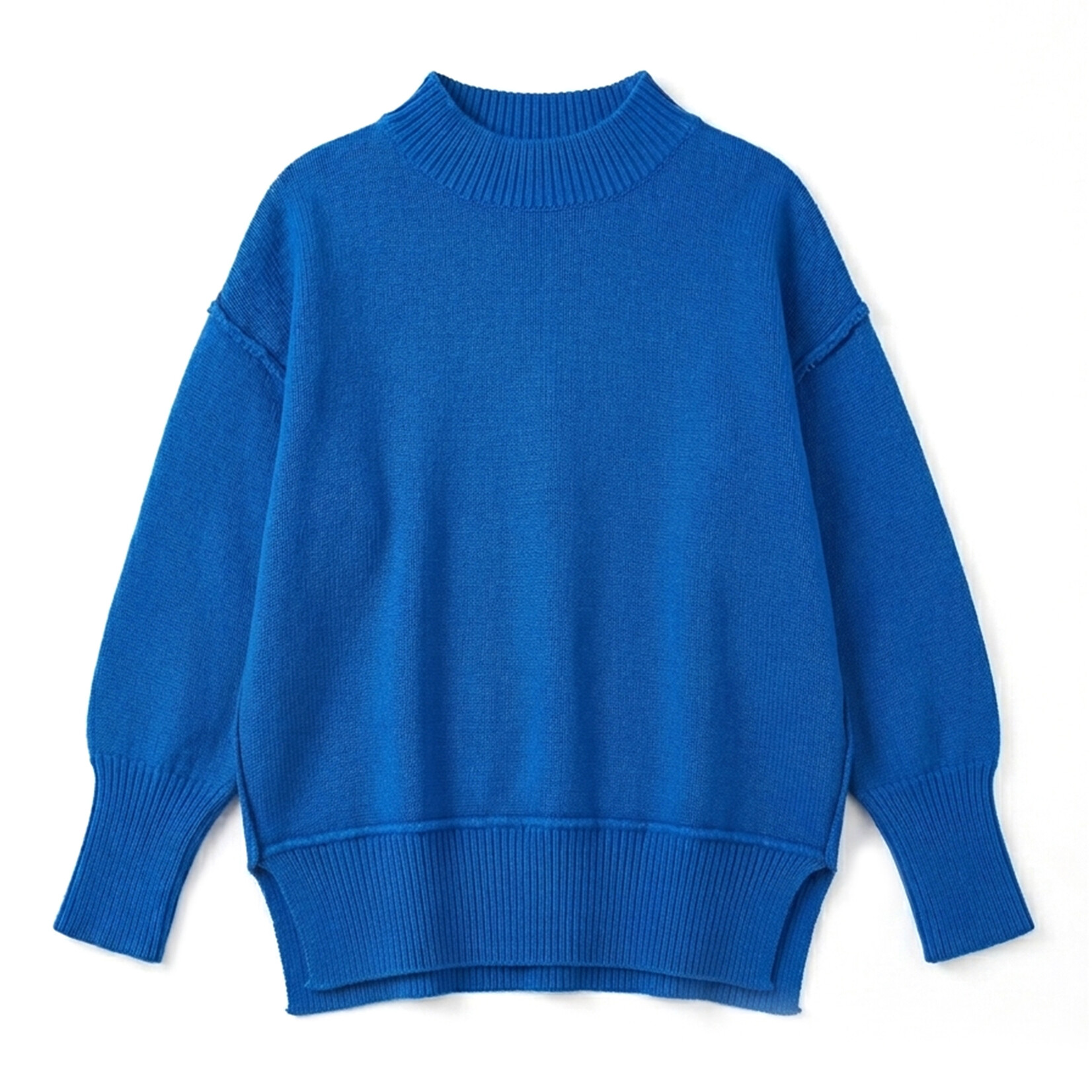 aemi + co cobalt blue sweater