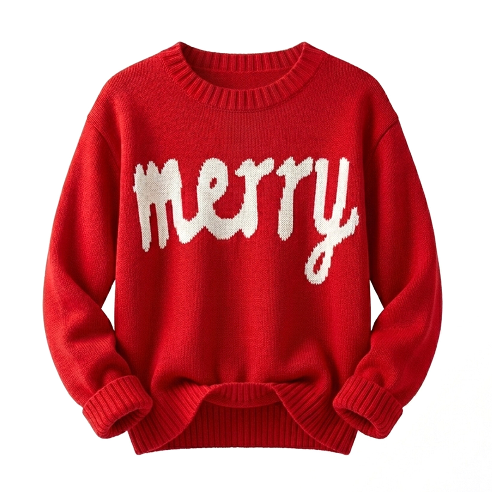 panache apparel red MERRY sweater