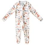 copper pearl rufus zip-up footie