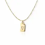 lenny & eva gold storytellers  heart necklace
