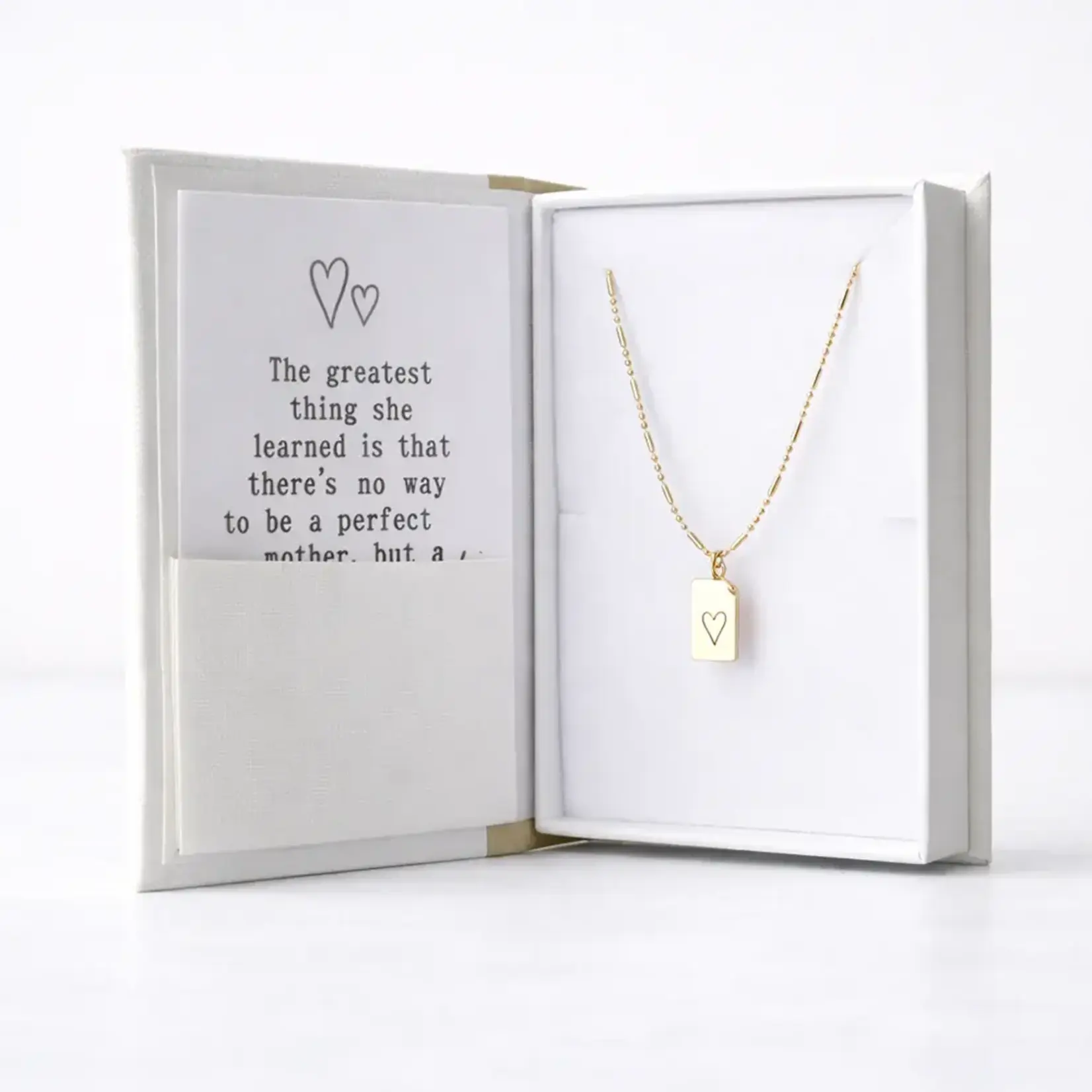 lenny & eva gold storytellers  heart necklace...mother