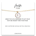 lenny & eva faith over fear necklace