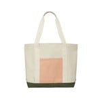 birdling bags moss/pink basic tote - birding bags