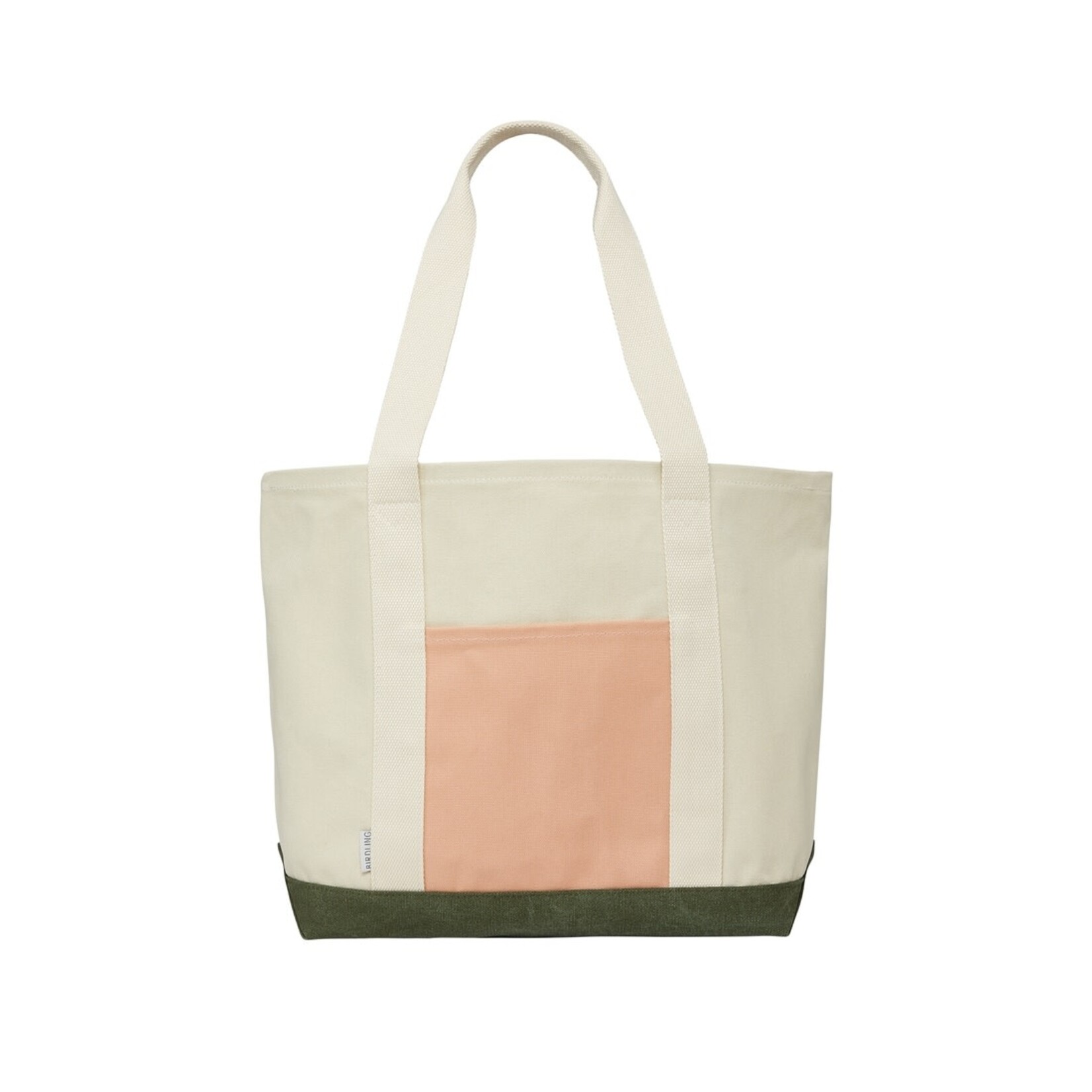 birdling bags moss & pink basic tote