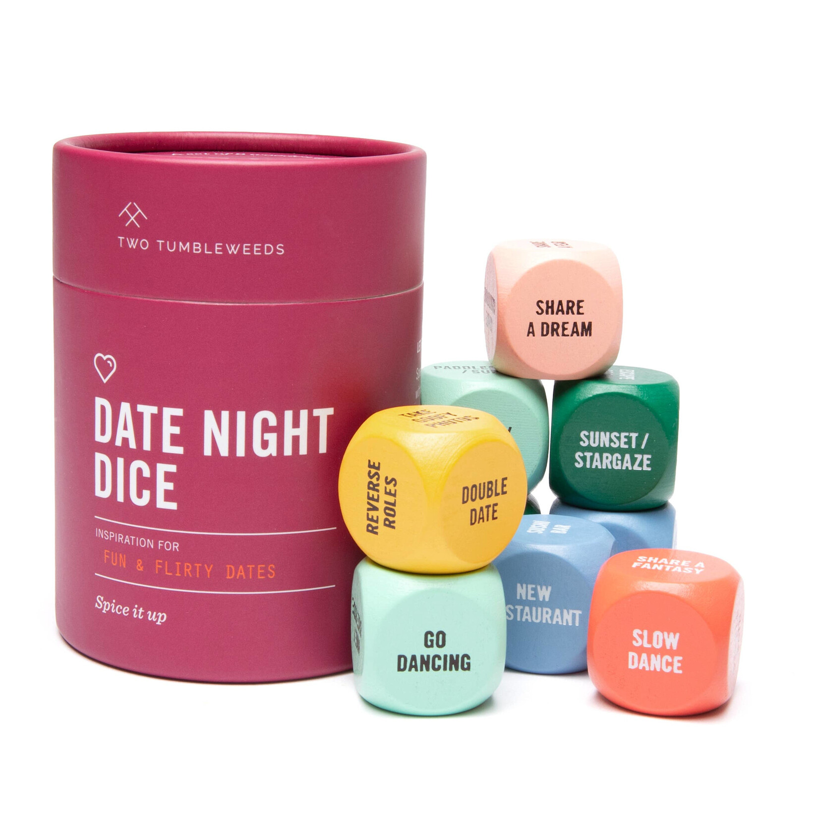 two tumbleweeds date night dice