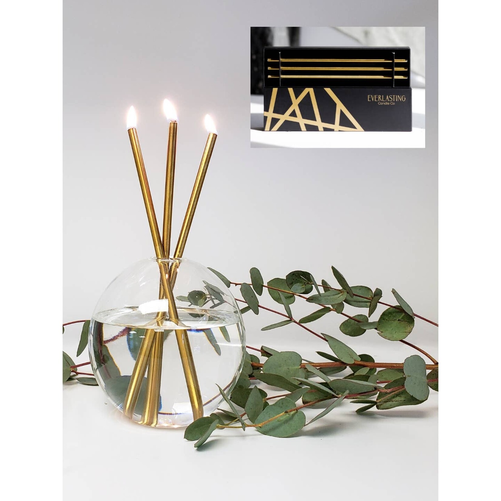 everlasting candle co. gold everlasting candles