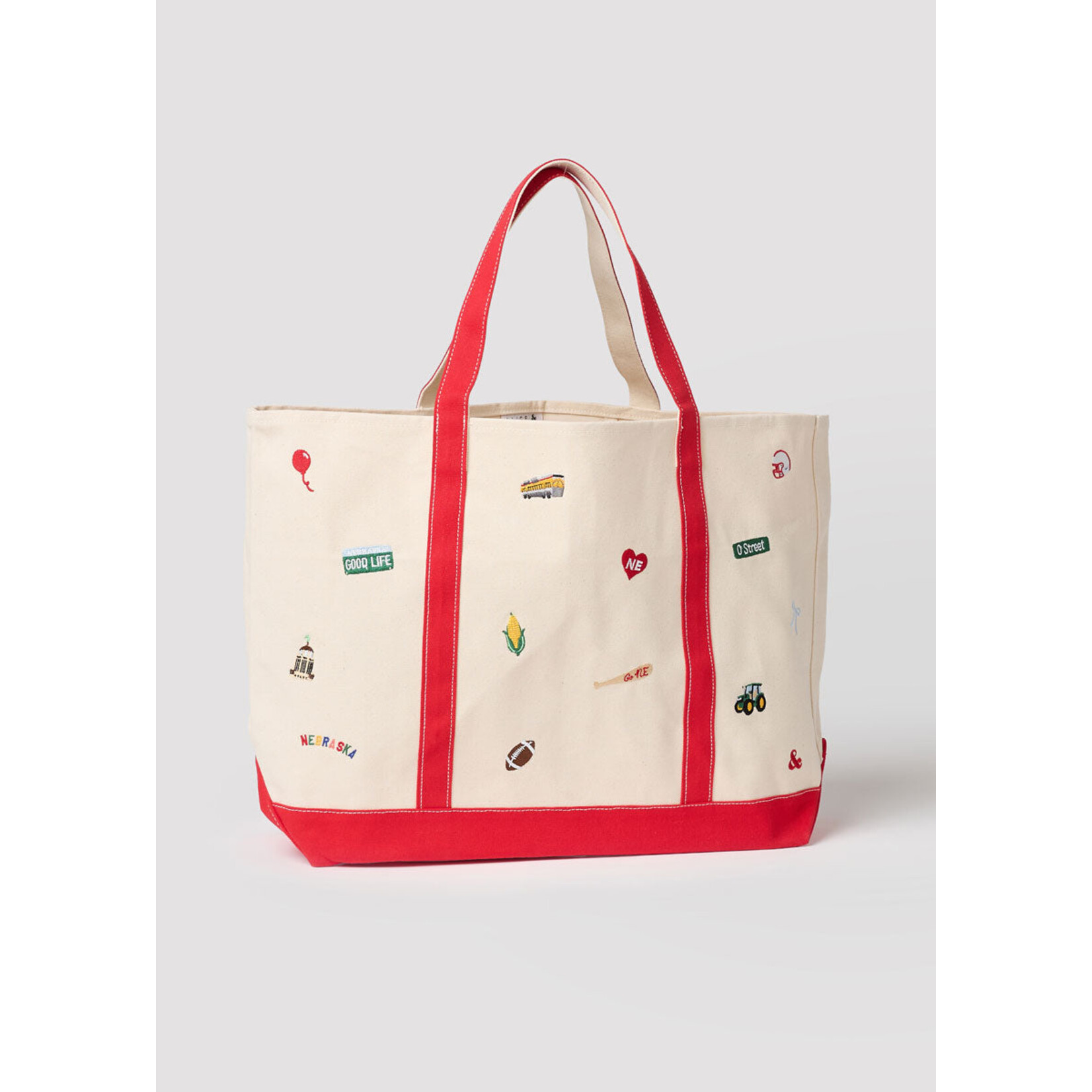 alice & wonder nebraska tote bag