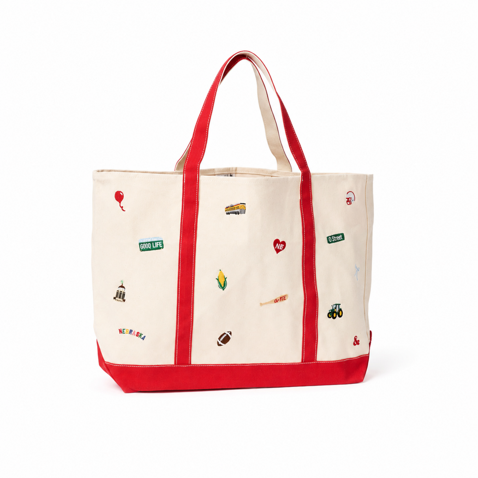 alice & wonder nebraska tote bag