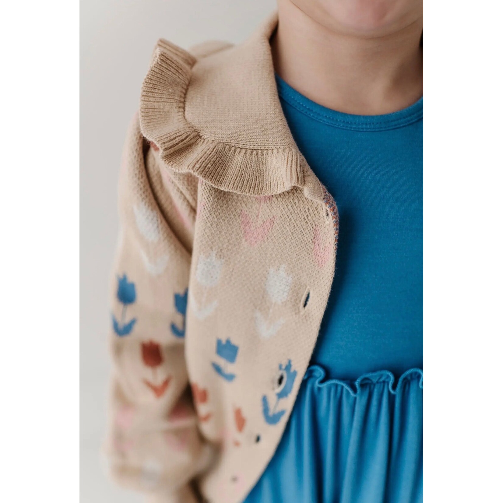baby sprouts tan tulip cardigan