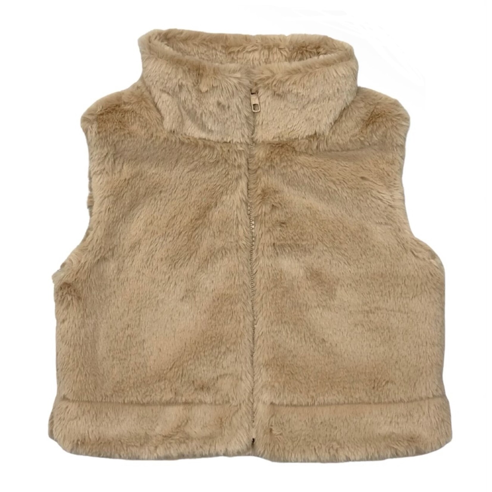 baby sprouts fur vest