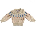 baby sprouts tan tulip cardigan