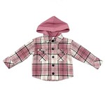 baby sprouts pink hooded shacket