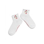 alice & wonder white nebraska ruffle socks