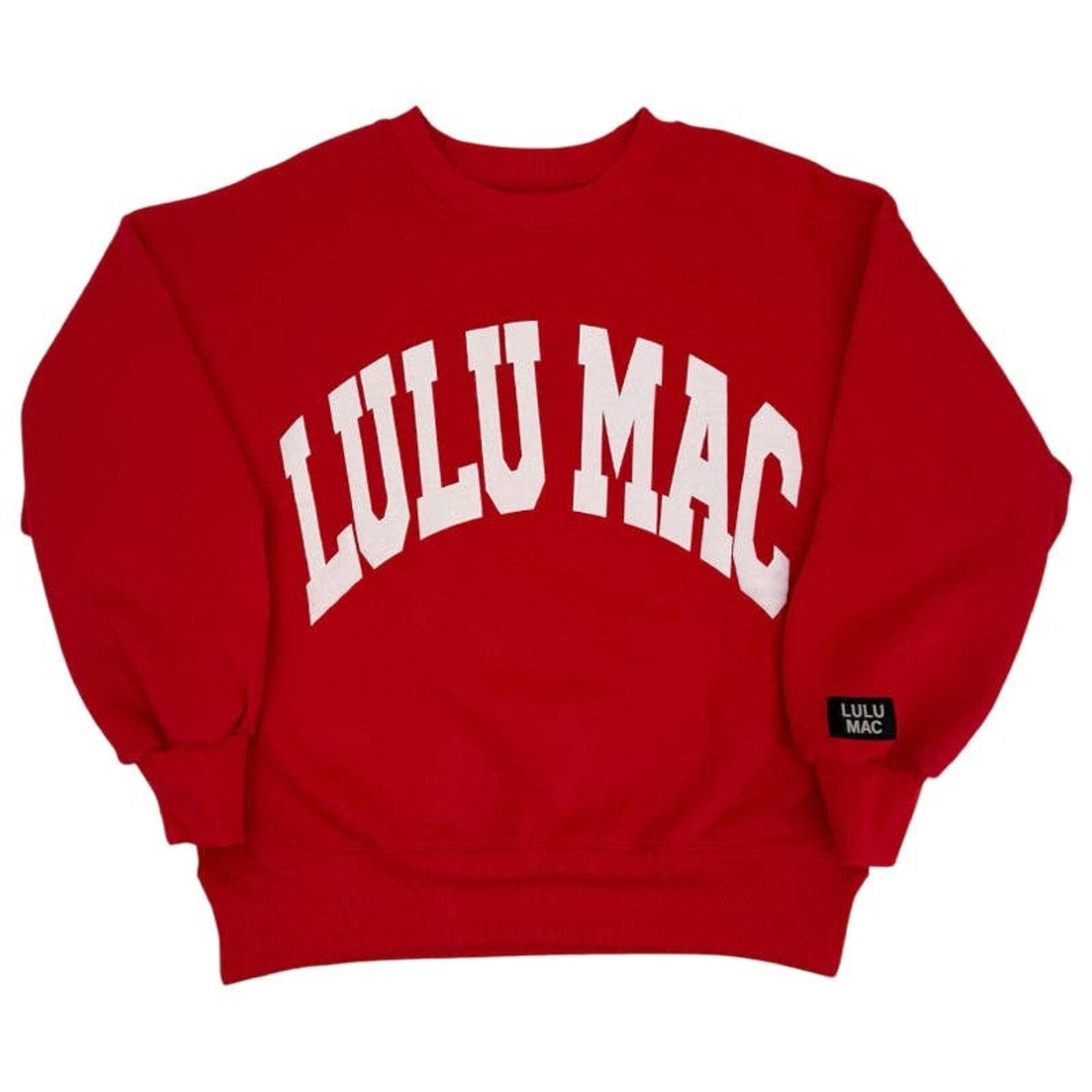 lulu mac red lulu sweatshirt