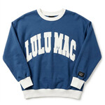lulu mac navy & white lulu sweatshirt