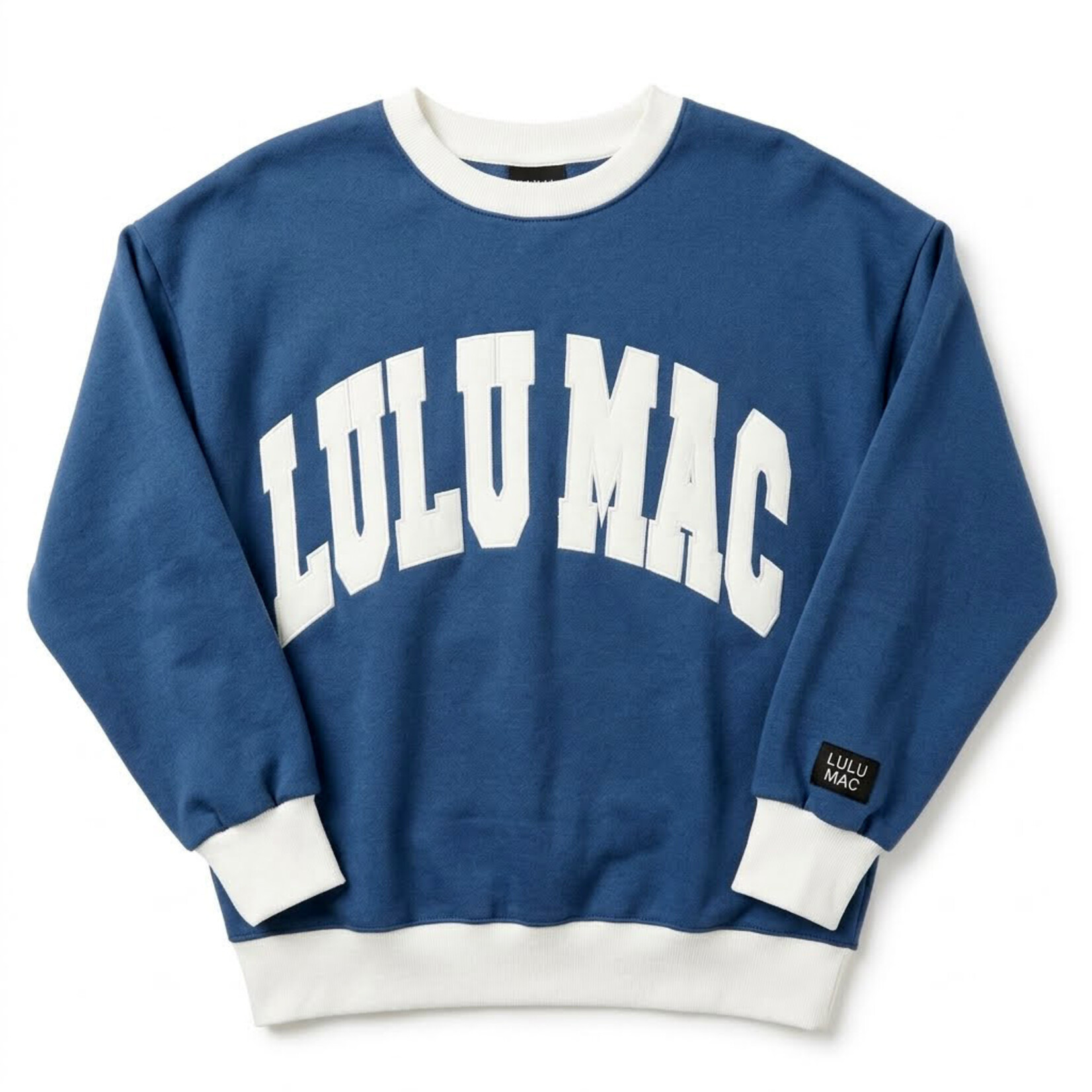 lulu mac navy & white lulu sweatshirt
