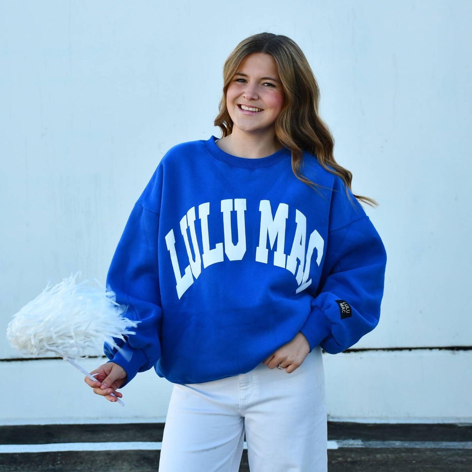 lulu mac royal blue lulu sweatshirt