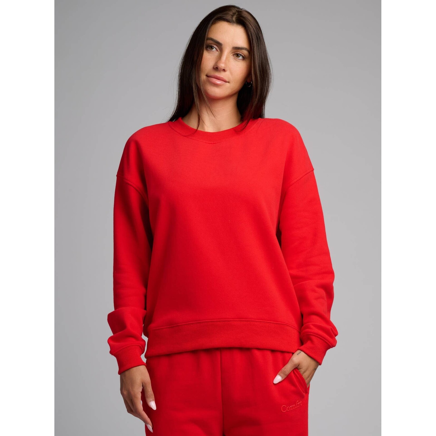 comfrt crimson CONFRT crewneck sweatshirt