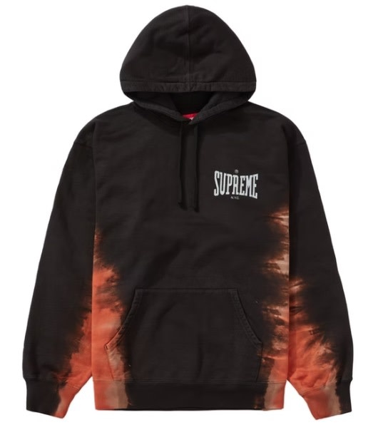 supreme tie dye hoodie