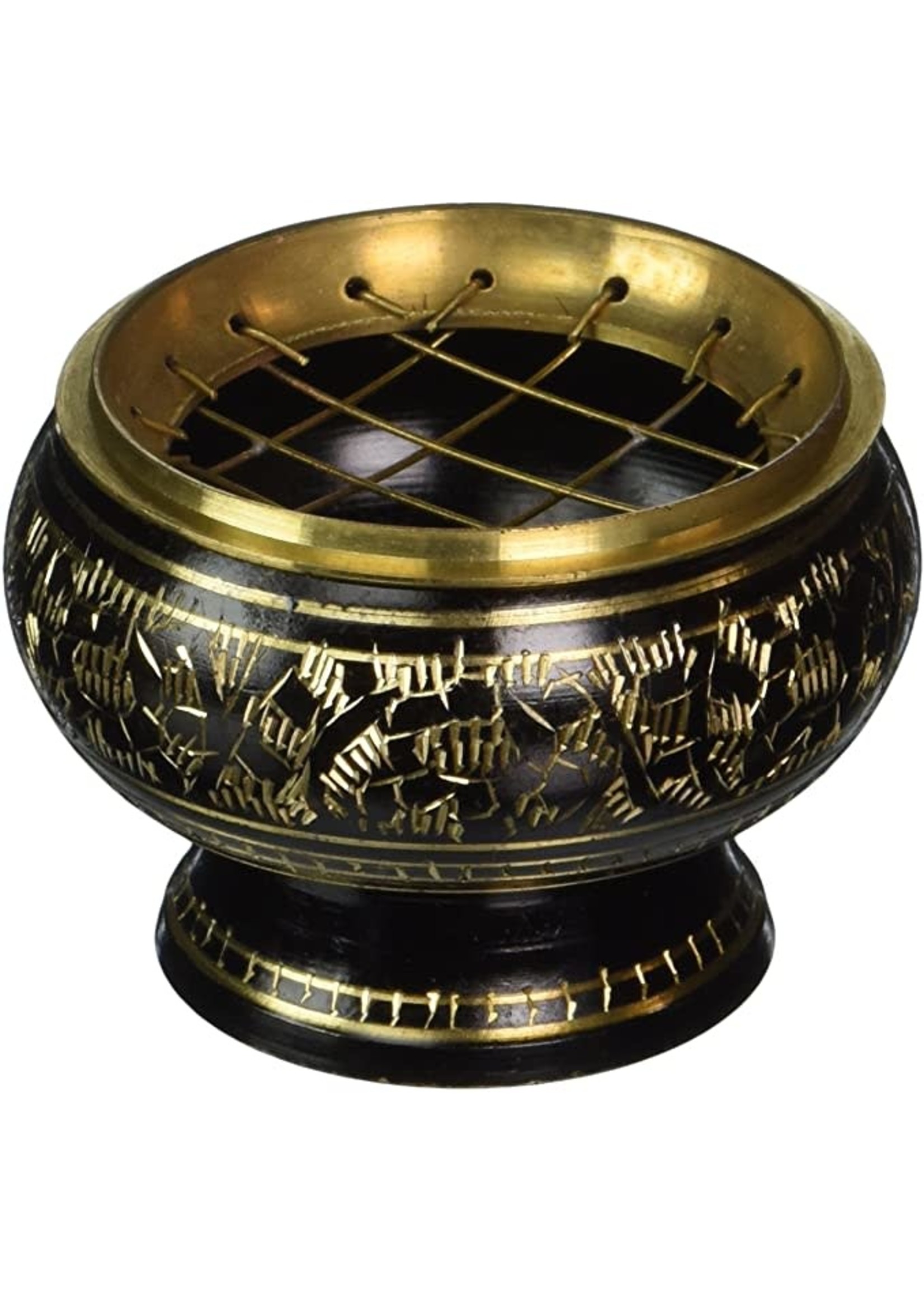 Black Brass Incence Holder