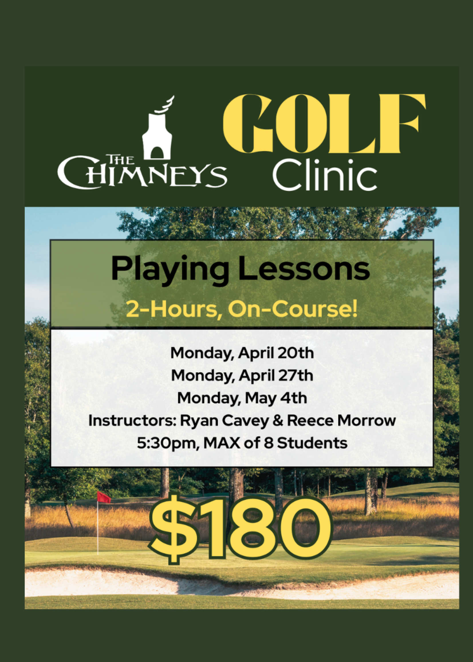 On-Course Playing Lesson Golf Clinic Series