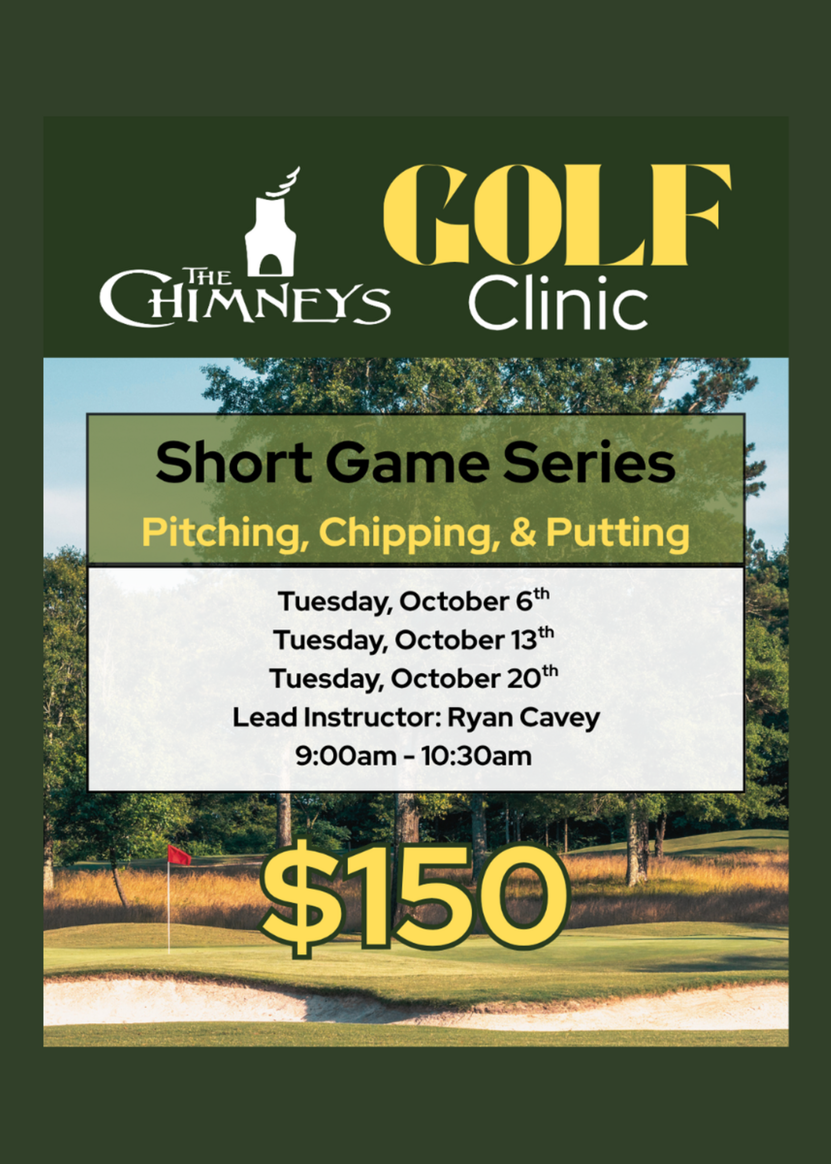 Short Game Clinic - 10/06, 10/13, 10/20
