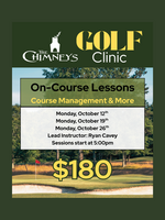 On-Course Golf Clinic Series 10/12, 10/19, 10/26