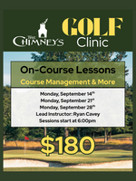 On-Course Golf Clinic Series 9/14, 9/21, 9/28