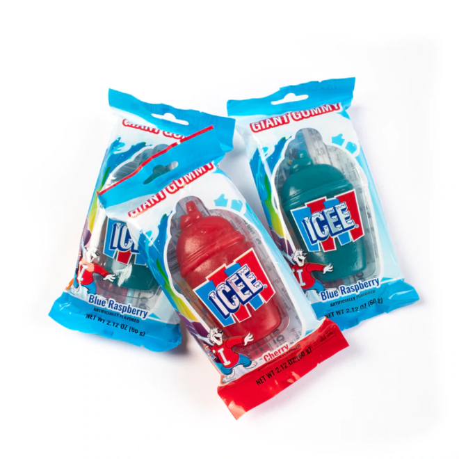 ICEE Giant Gummy Cherry & Blue Raspberry