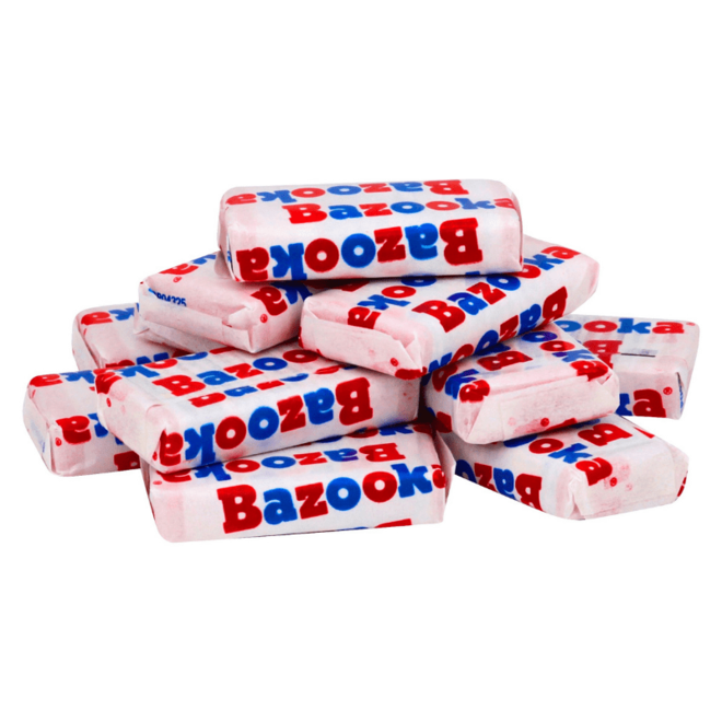 Bazooka Bubble Gum Mini Wallet 6 morceaux