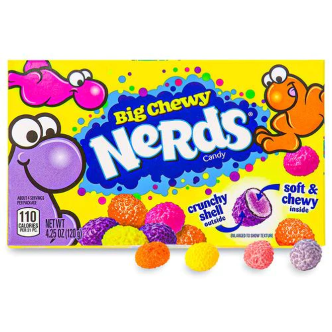 Big Chewy Nerds Candy Box 120G