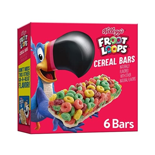 Kellogg's Froot Loops Cereal Treat Bars 6 pck