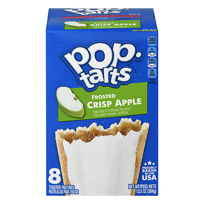 Pop Tarts 384g (Boite de 8 Toaster) - Frosted