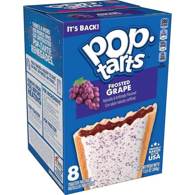 Pop Tarts 384g (Boite de 8 Toaster) - Frosted